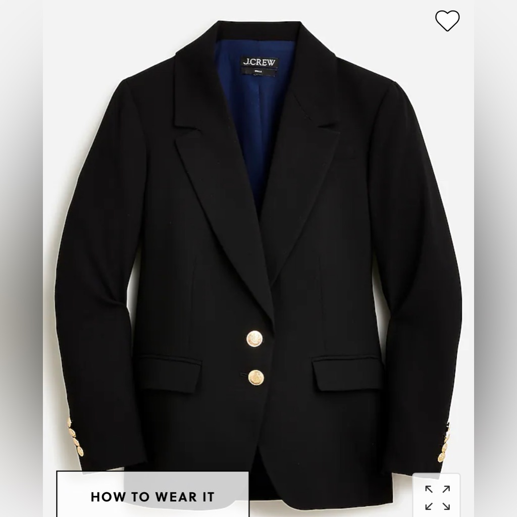 J Crew Petite Willa Blazer In City Crepe Item Bp417
